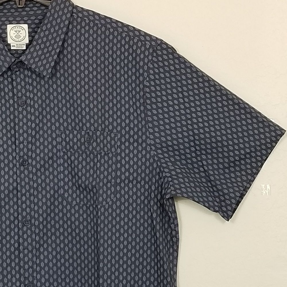 NEW Men's Voyager Printed Shirt Sleeve w/ Pocket - Picture 5 of 7